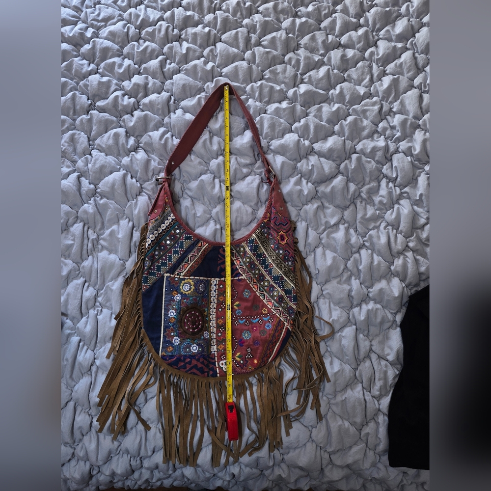 Ecote Multicolor Patchwork Shoulder Bag - image 4